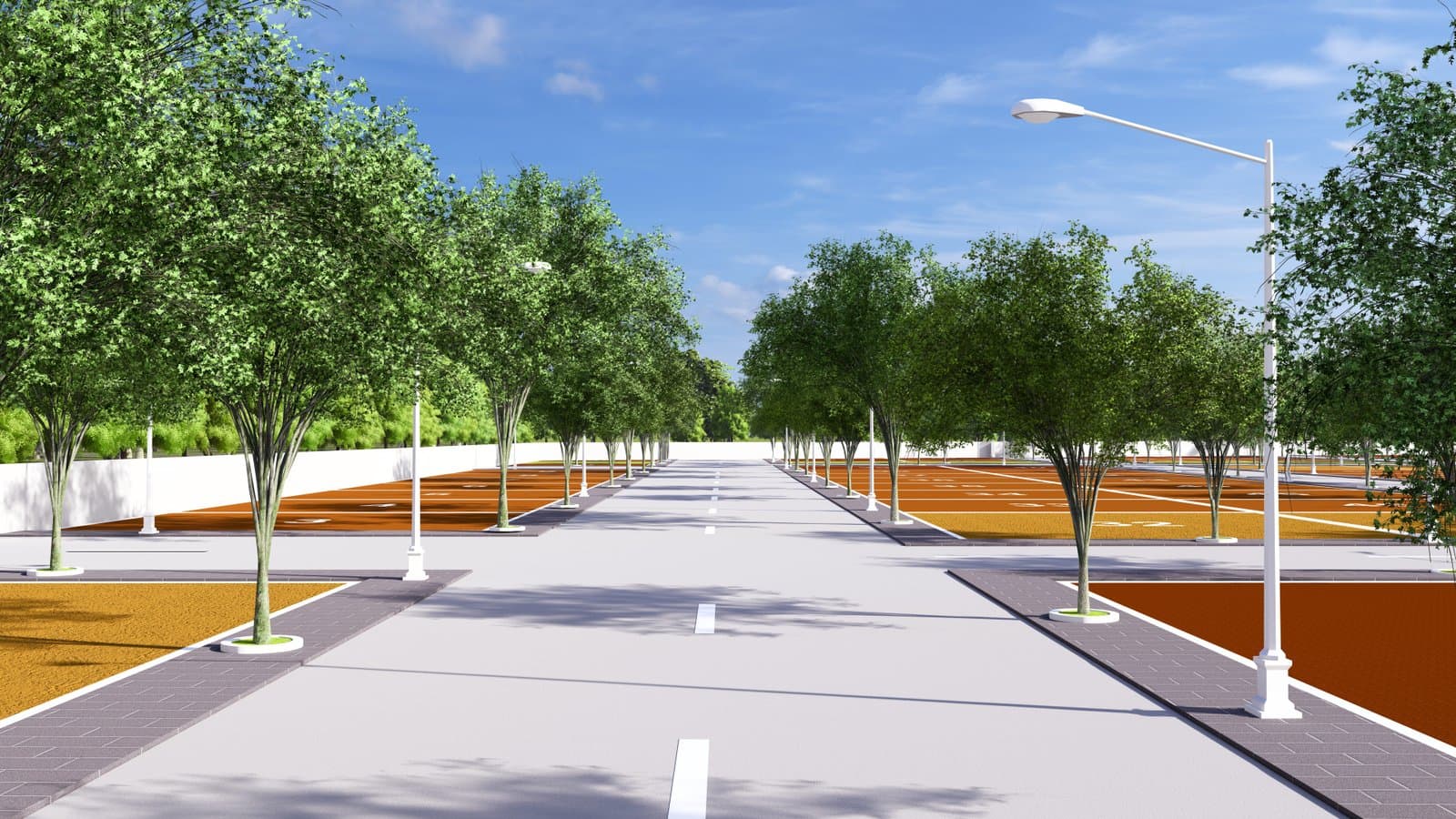 Visualisation of green avenues within Kaamdheno
