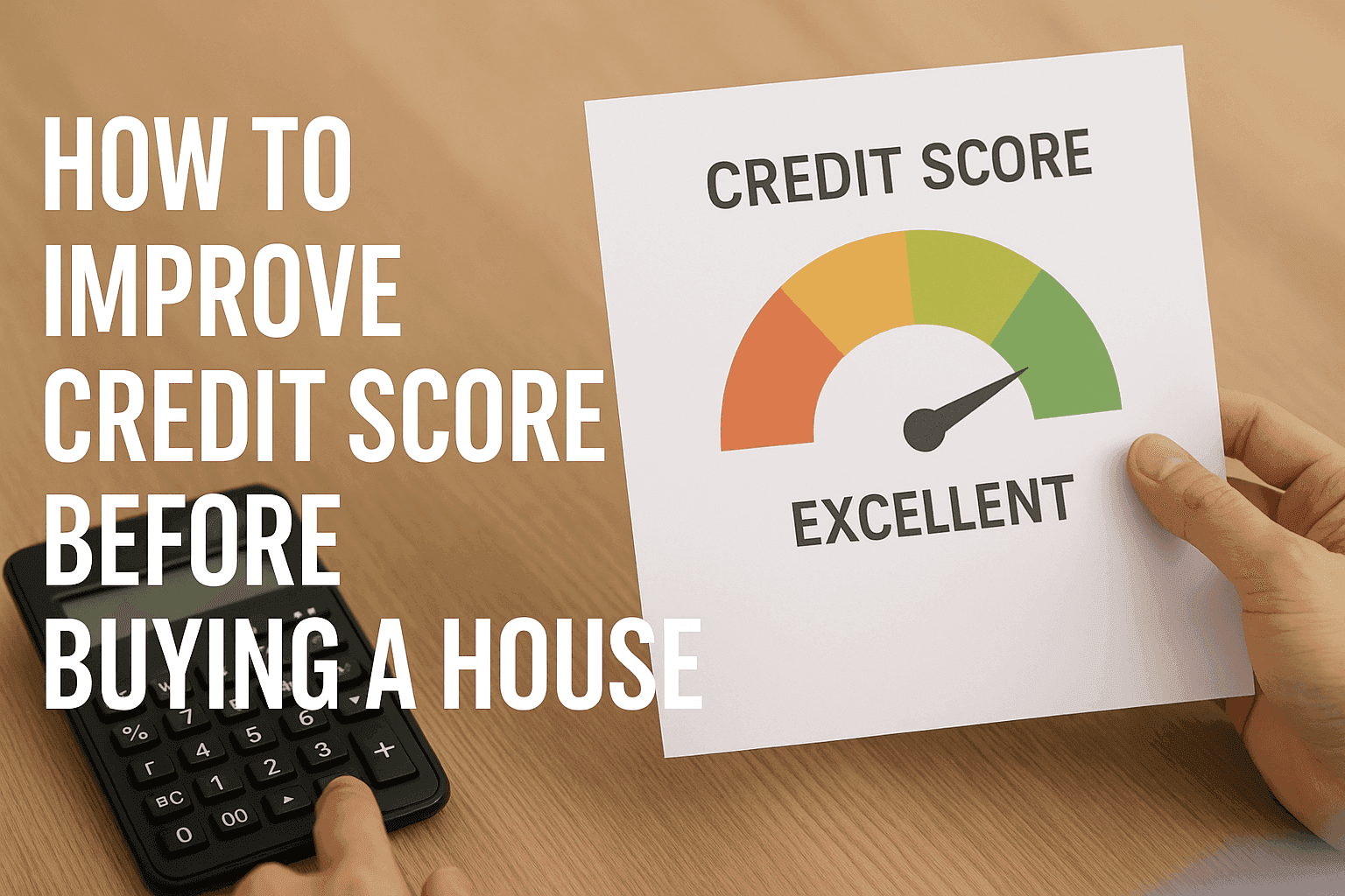 improve credit score before buying a house
